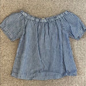 J Crew Off the Shoulder Top